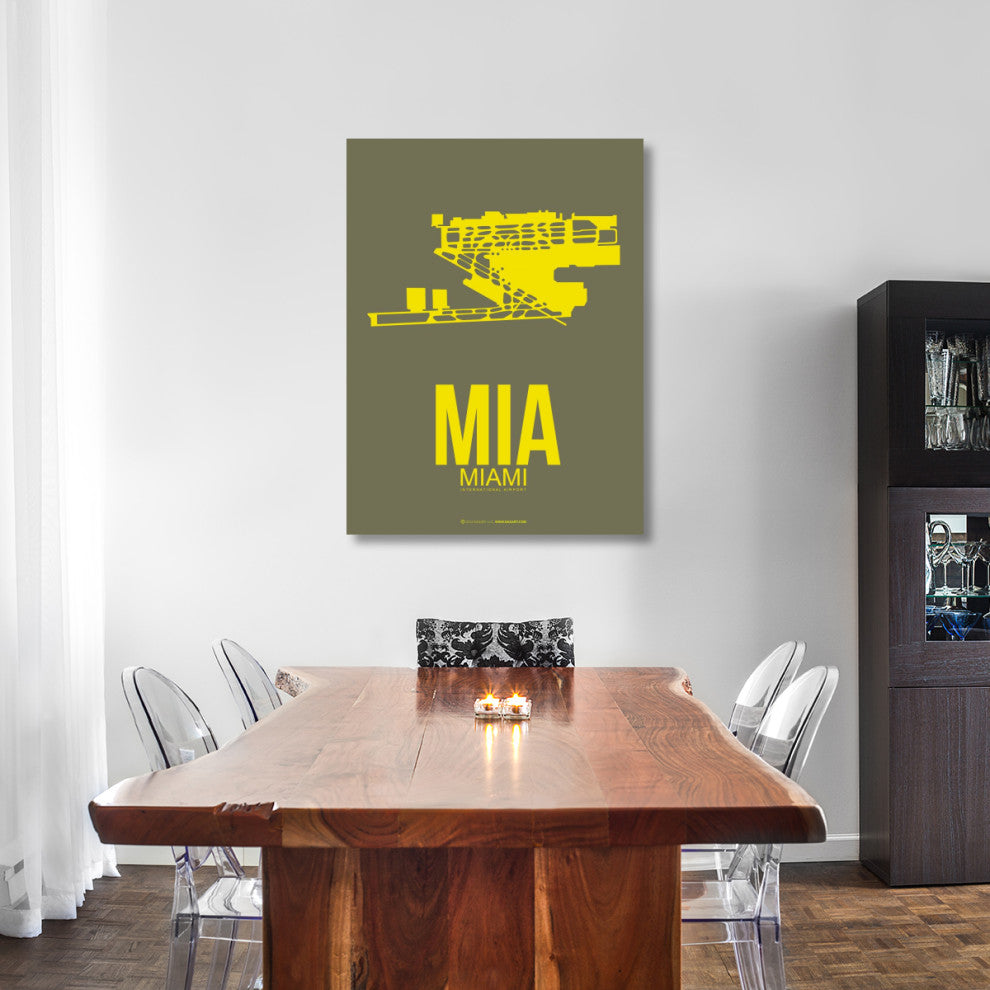 "MIA Miami Poster 1" Fine Art Print