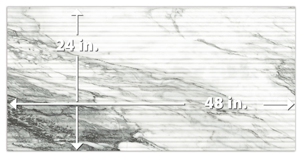 Touche Pleated Deco Zebre Porcelain Floor/Wall Tile