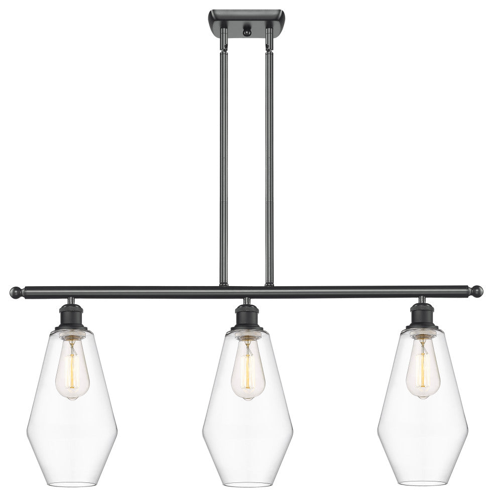 Innovations 516-3I-BK-G652-7 3-Light Island Light, Matte Black