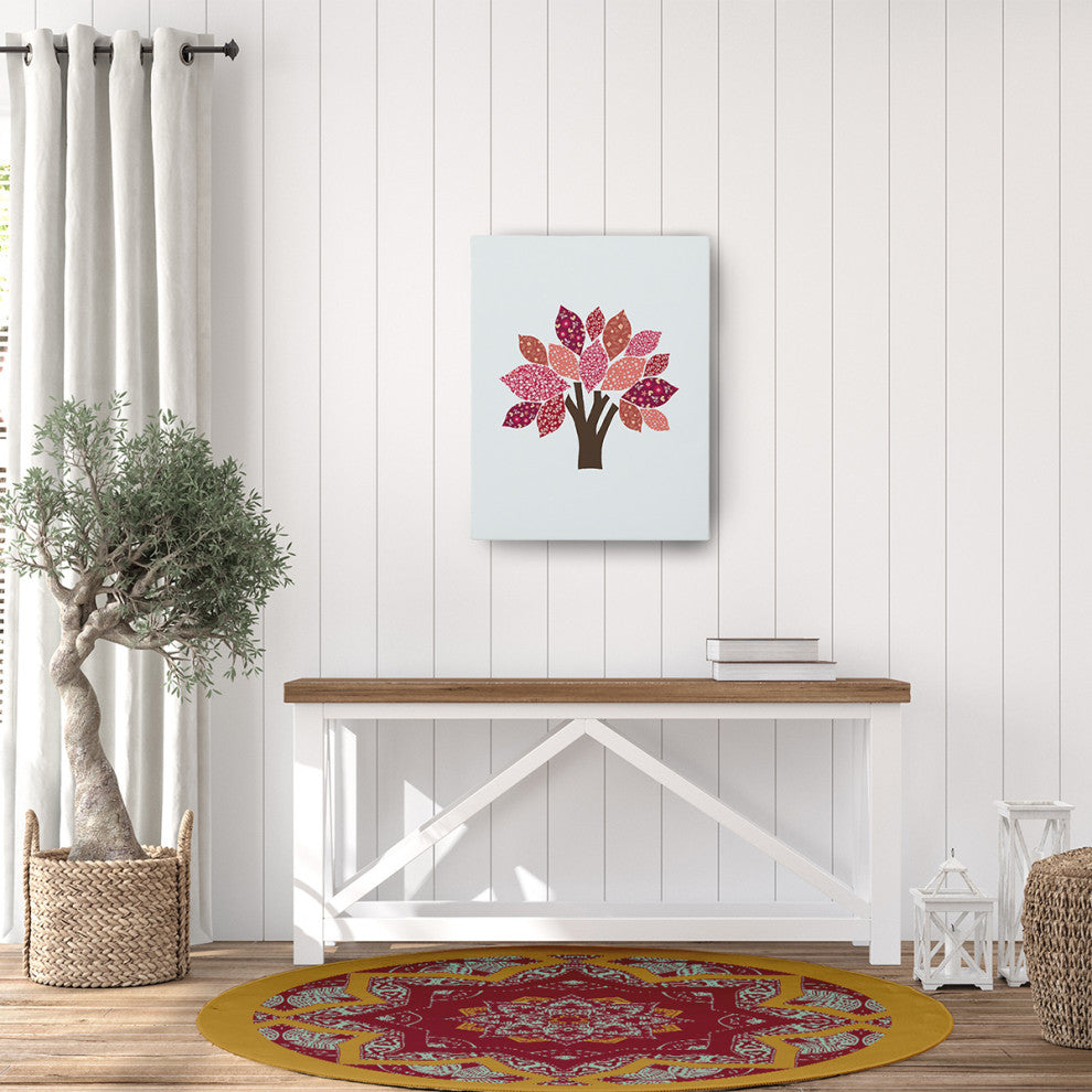 Shawl Rug, Sunny Mustard, 5' Round