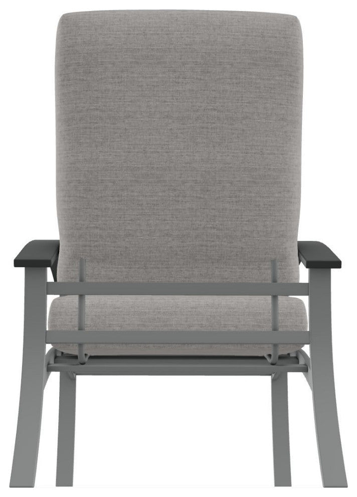 Belle Isle Cushion Deep Seating Outdoor Armchair, Rain Graystone/Graphite
