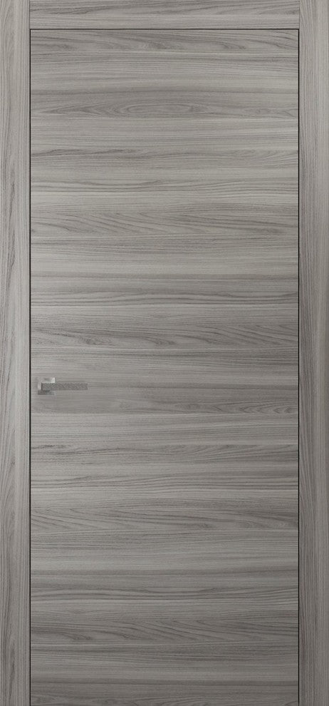 Panel Eco-Veneer Modern Door Slab 24 x 80 | Planum 0010 Ginger Ash