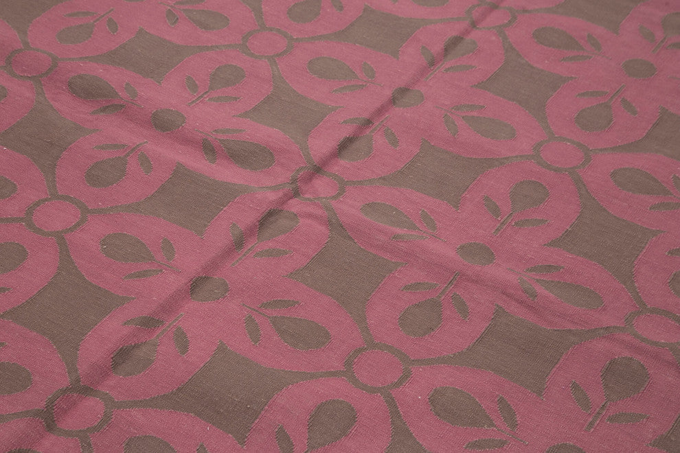 Rug N Carpet - Handmade Wool 6' 1'' x 8' 10'' Modern Design Dhurrie Kilim Rug