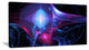 "Blue Bright Candle" Abstract Digital Art Canvas Print