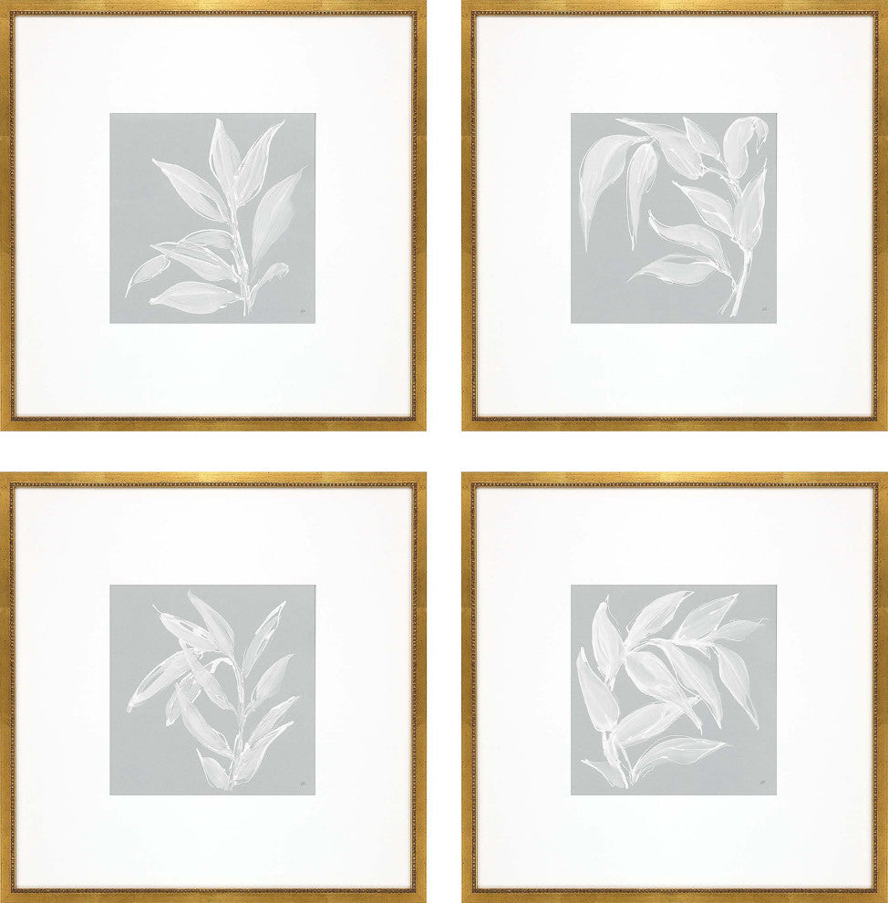 Leaf Study Artwork 4-Piece Set