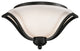 Lagoon 3 Light Ceiling, Matte Black With Matte Opal Glass
