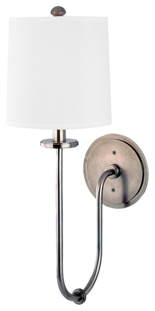 Jericho 1-Light Wall Sconce, Historic Nickel