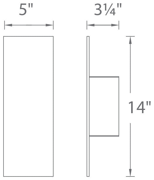 WAC Lighting Icon LED Outdoor Wall Light in Bronze