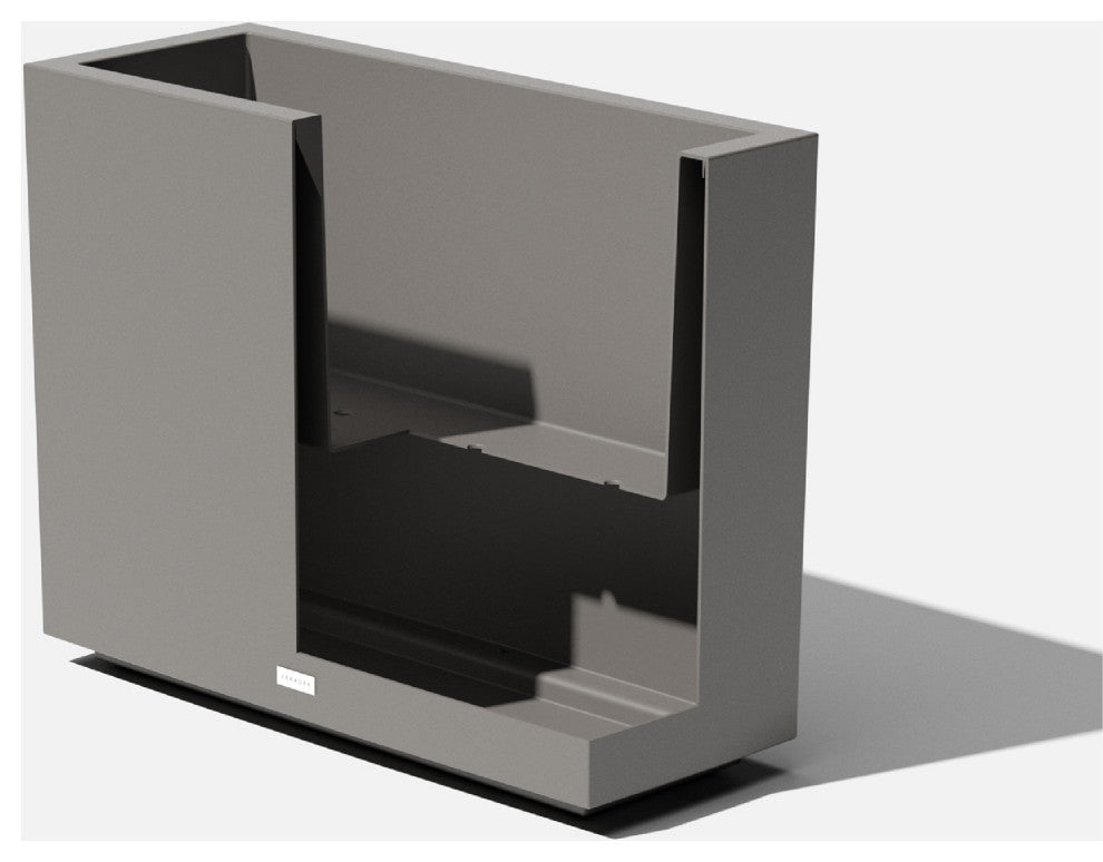 Veradek Block Series Span Planter, Grey, Short
