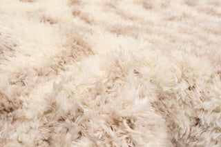 eCarpetGallery Shag Area Rug, Ivory, Tan, 6'7" x 9'6"