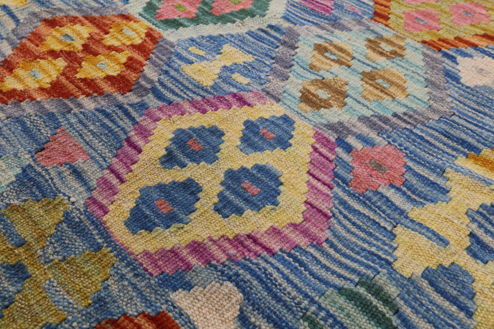 Flat Weave Kilim Reversible Rug 5' 1" X 6' 6" Q8300