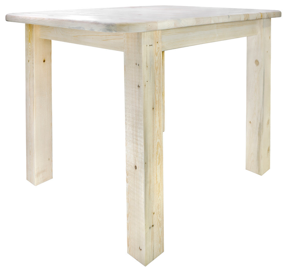 Homestead Counter Height Square 4 Post Dining Table, Ready to Finish
