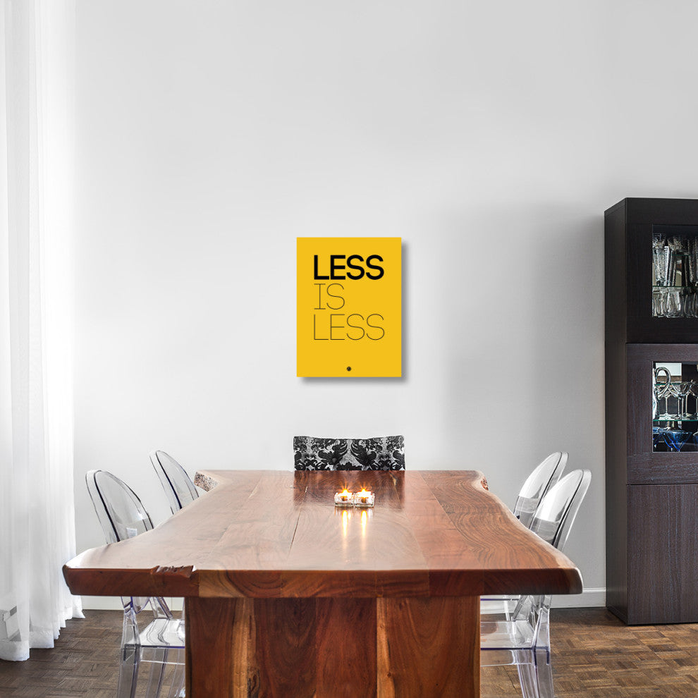 "Less Is Less Poster Yellow" Fine Art Print