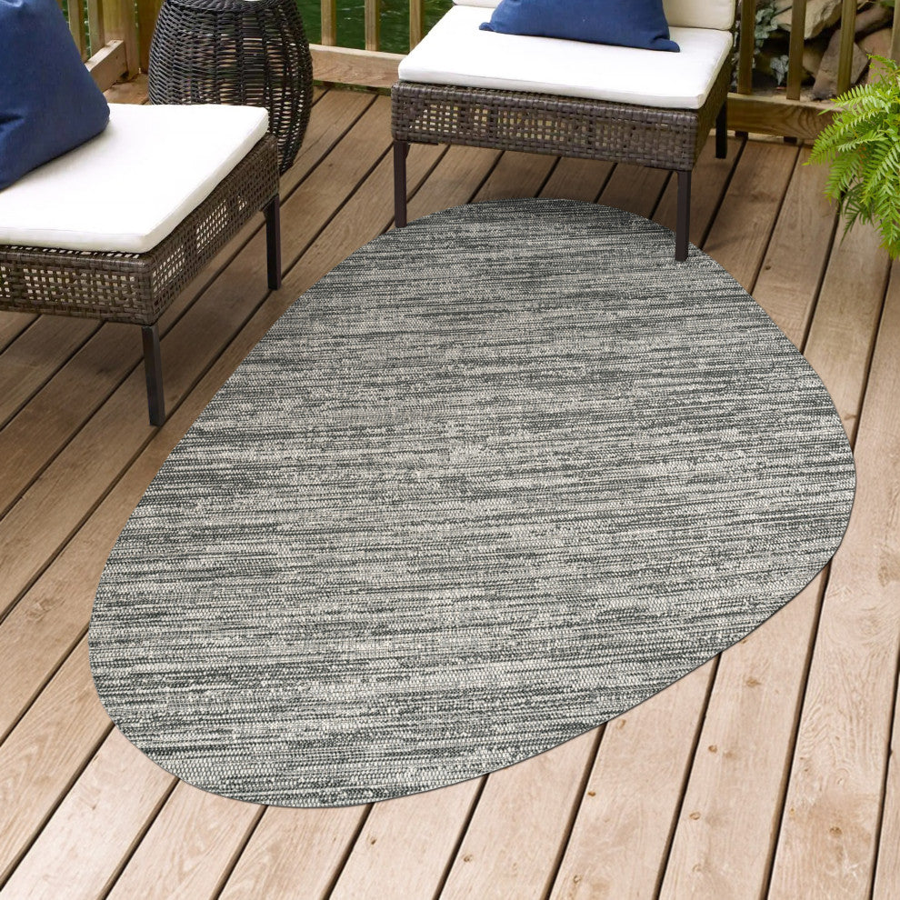 Callan Modern Rustic Abstract Indoor/Outdoor Shaped Area Rug