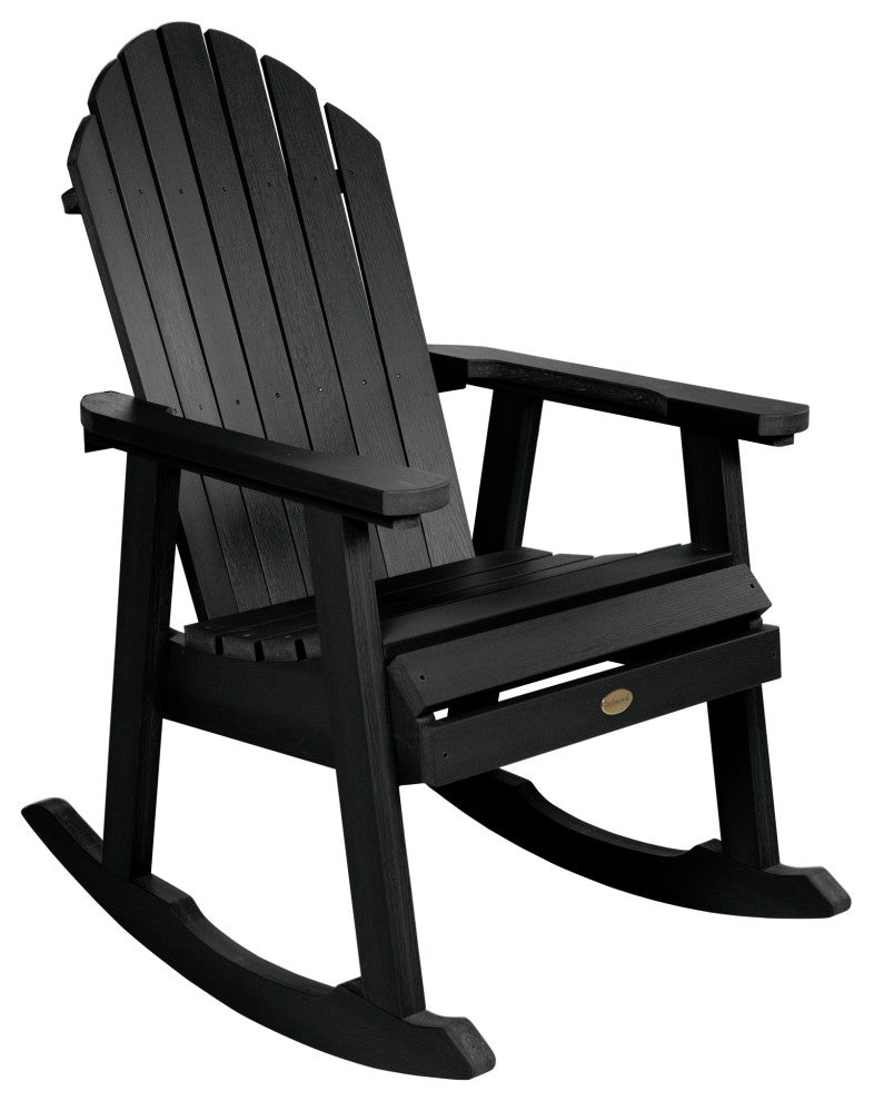 Hamilton Rocking Chair, Weathered Acorn, Black