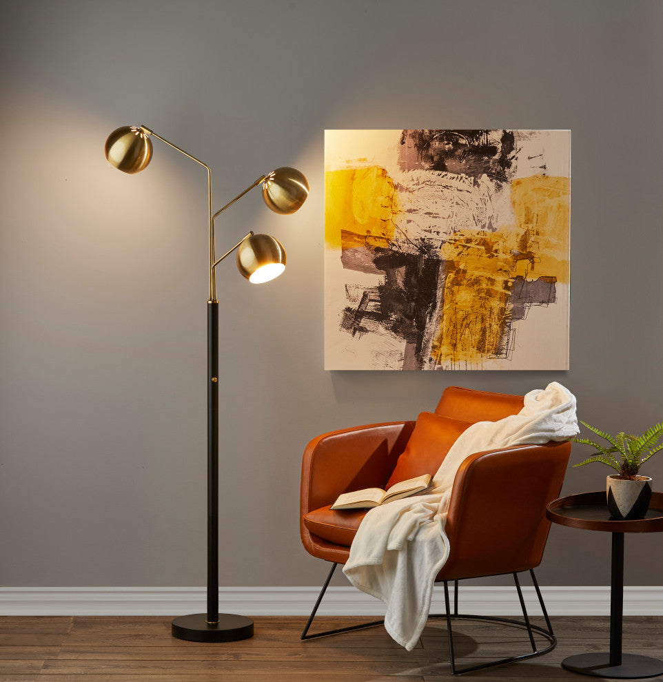 Emerson Tree Lamp, Antique Brass