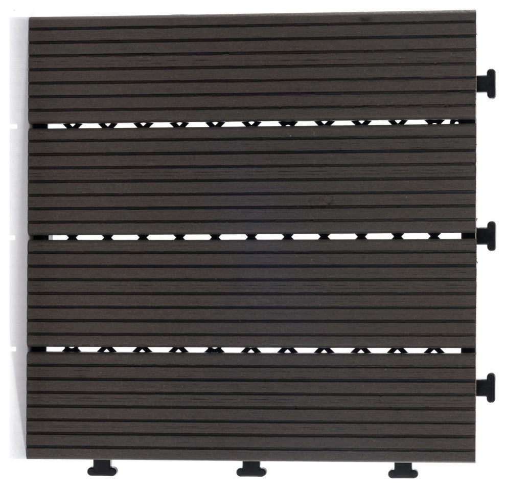 Courtyard Casual WPC Deck Tile, Set of 9, Gray