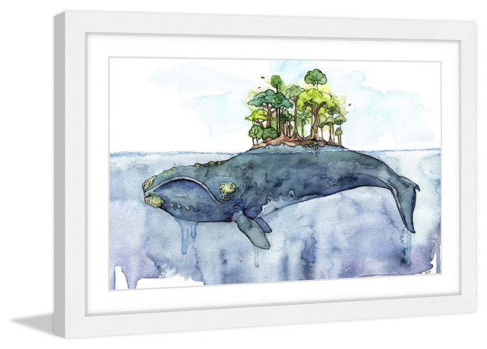 "Bottomless Blue" Framed Print by Rachel Byler