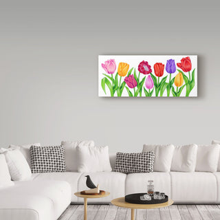 Kimura Designs 'Floral Tulips' Canvas Art, 32"x14"
