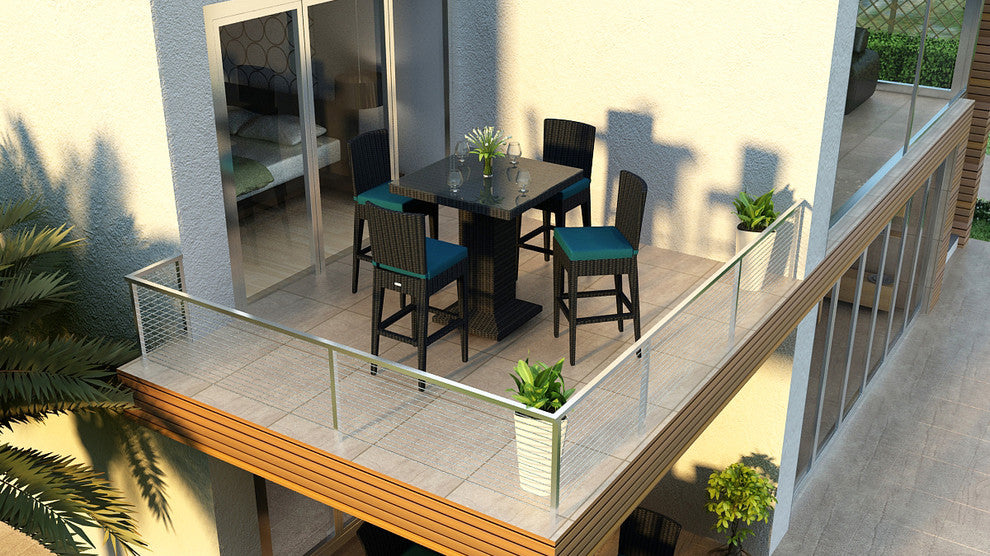 Urbana 5 Piece Bar Set, Spectrum Peacock