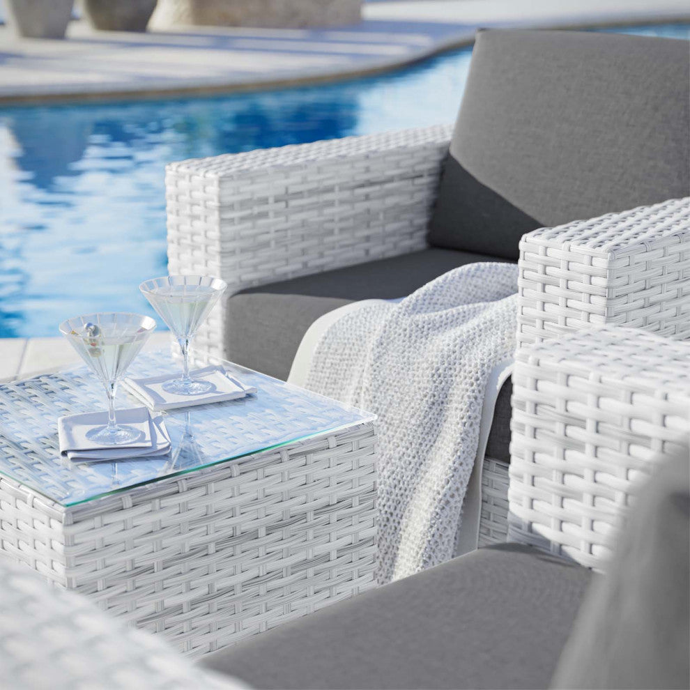 Convene 3-Piece Outdoor Patio Set - Light Gray Charcoal