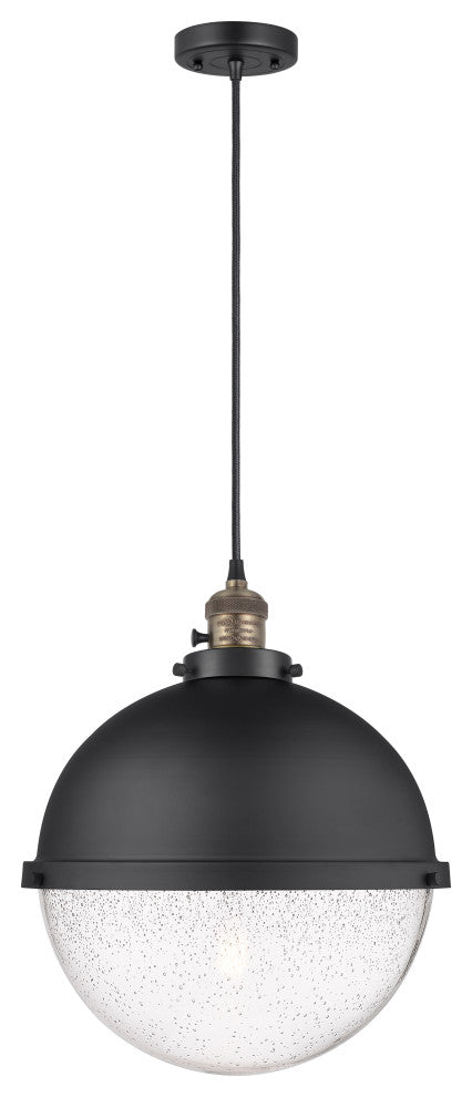 INNOVATIONS 201CSW-BAB-HFS-124-BK 1-Light Pendant Matte Black