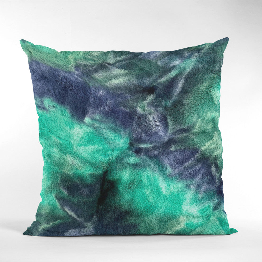 Plutus Northern Lights Faux Fur Luxury Throw Pillow, 24" x 24"