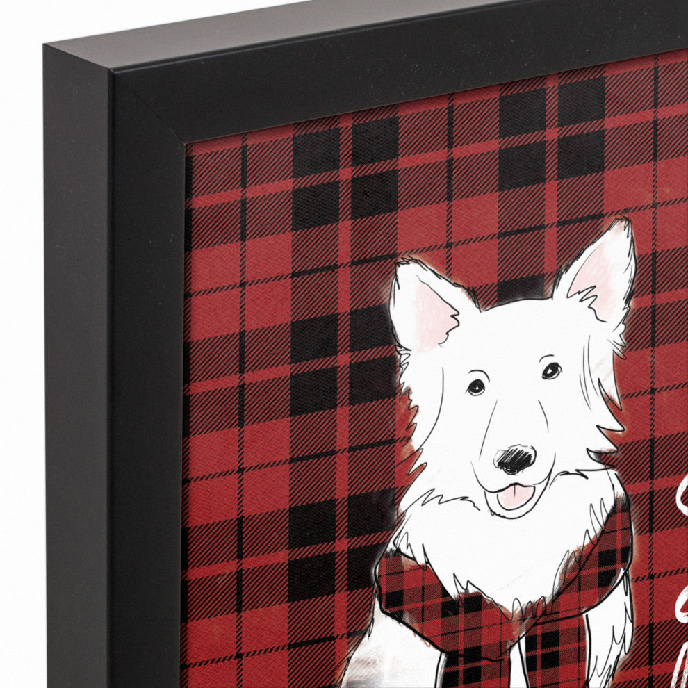 Santa Don't Forget Me 11x14 Black Framed Canvas