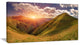 "Sunrise Over Green Mountains" Landscape Photo Wall Art, 40"x20"