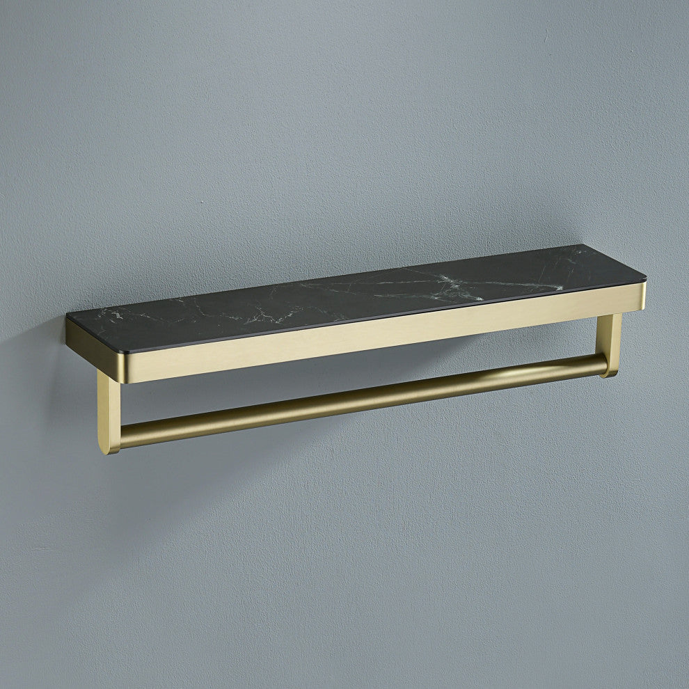 4-Piece Bathroom Accessory Hardware Set, Brushed Gold