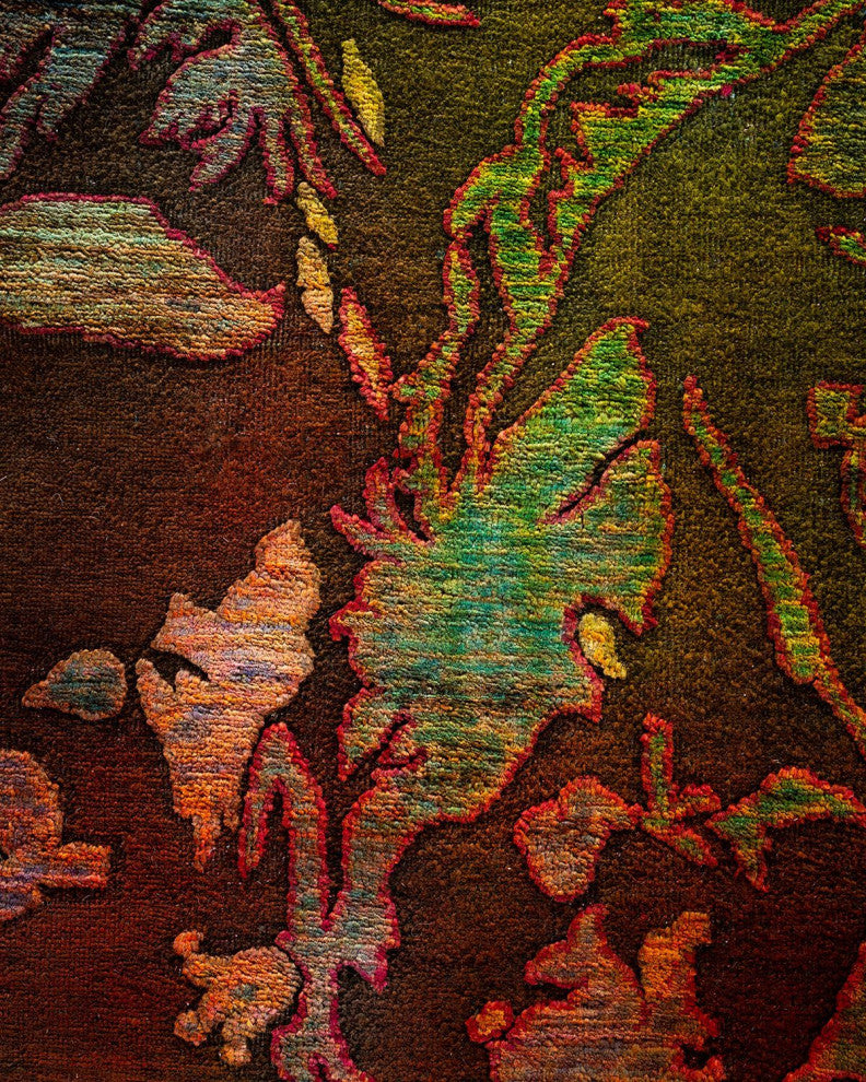 Vibrance, One-of-a-Kind Hand-Knotted Area Rug Multi, 9'10"x13'10"