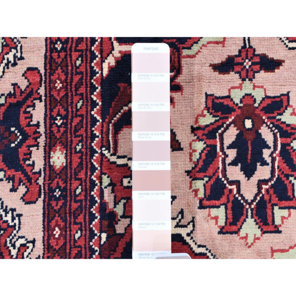 Soft Pink, Afghan Khamyab, Shiny Wool Hand Knotted, XL Runner Rug, 3'0"x19'0"