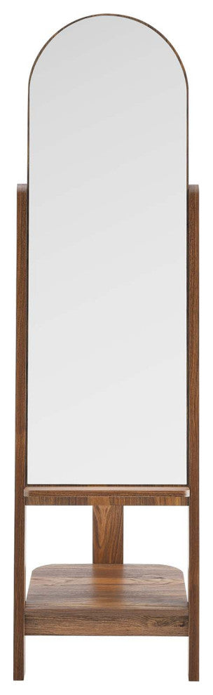 Ascend Standing Mirror, Walnut