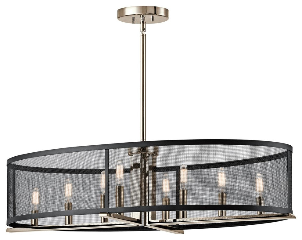 Oval Chandelier/Pendant 8-Light
