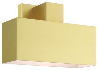 Satin Brass Contemporary, Refined Outdoor Wall Sconce