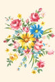 Fancy Flower Arrangement - Gallery Wrapped Canvas Art 28" x 42"
