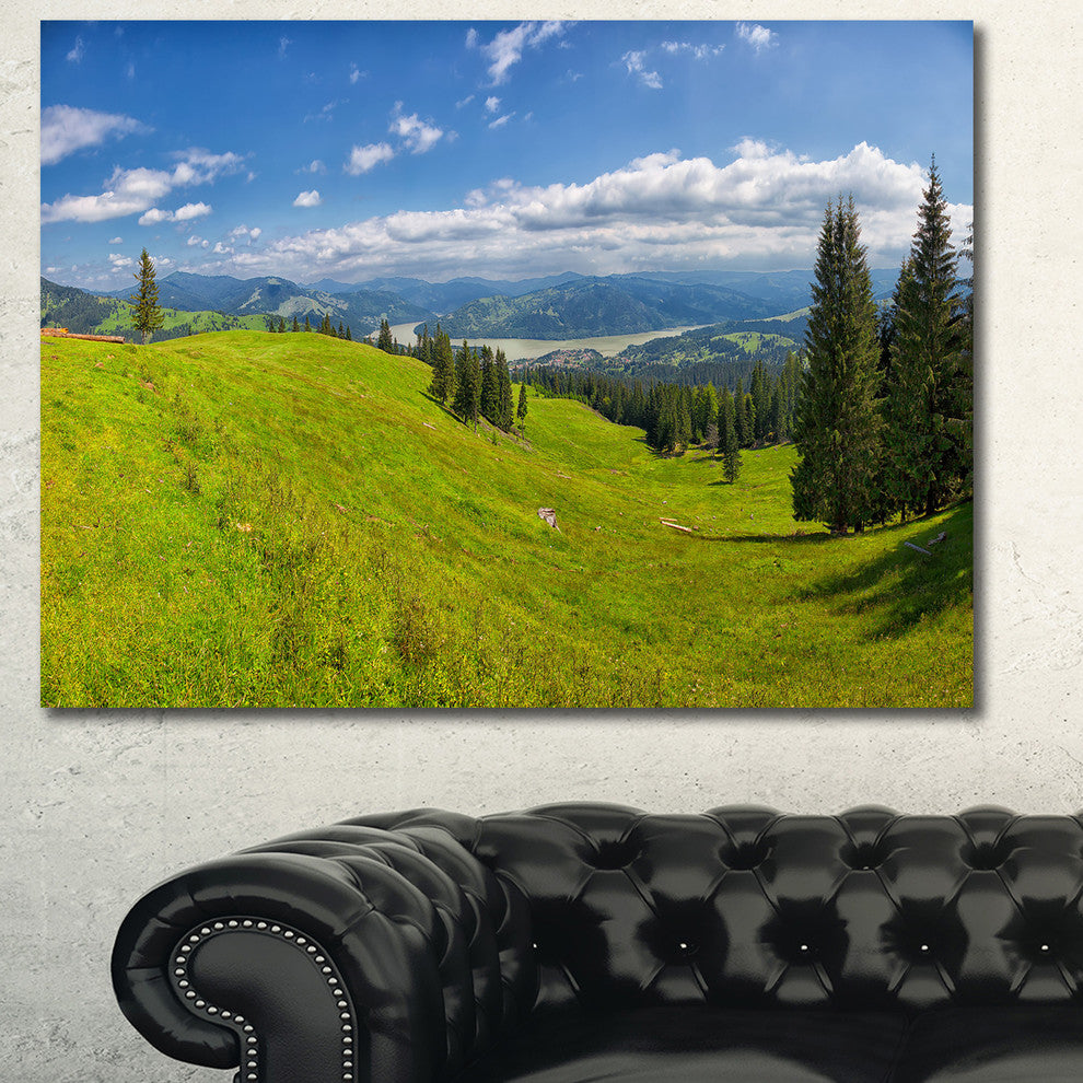 Summer in Ceahlau Mountains, Landscape Canvas Art Print, 60x40