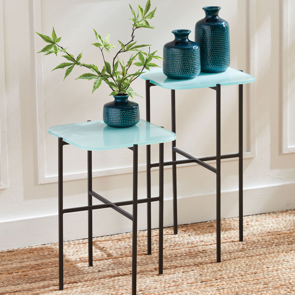 Kenzie Square Tables, Set of 2