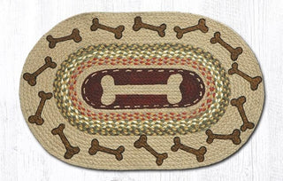 Earth Rugs OP-24 Dog Bones Oval Patch 20" x 30"