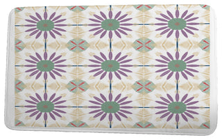Upscale Getaway Chaney Geometric Print Bath Mat, Green, 17"x24"