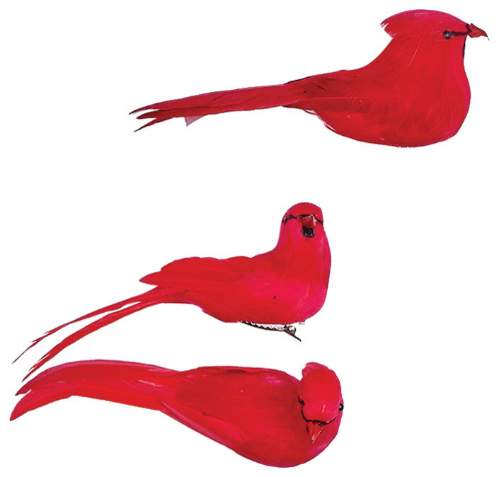 Feathered Cardinal, 4"
