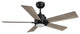 CARRO Modern LED Ceiling Fan with Remote and Dimmable Light, Black, 60"