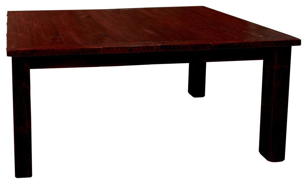 Barnwood Style Timber Peg Extension Table, Michael's Cherry, 2-Leaf 42" X 66"