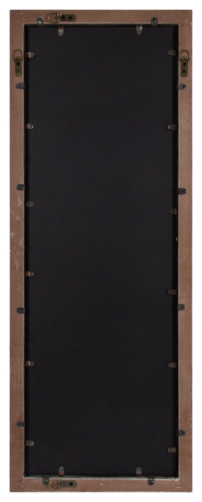 Bakersfield Wood Framed Mirror, Gray,16"x42"