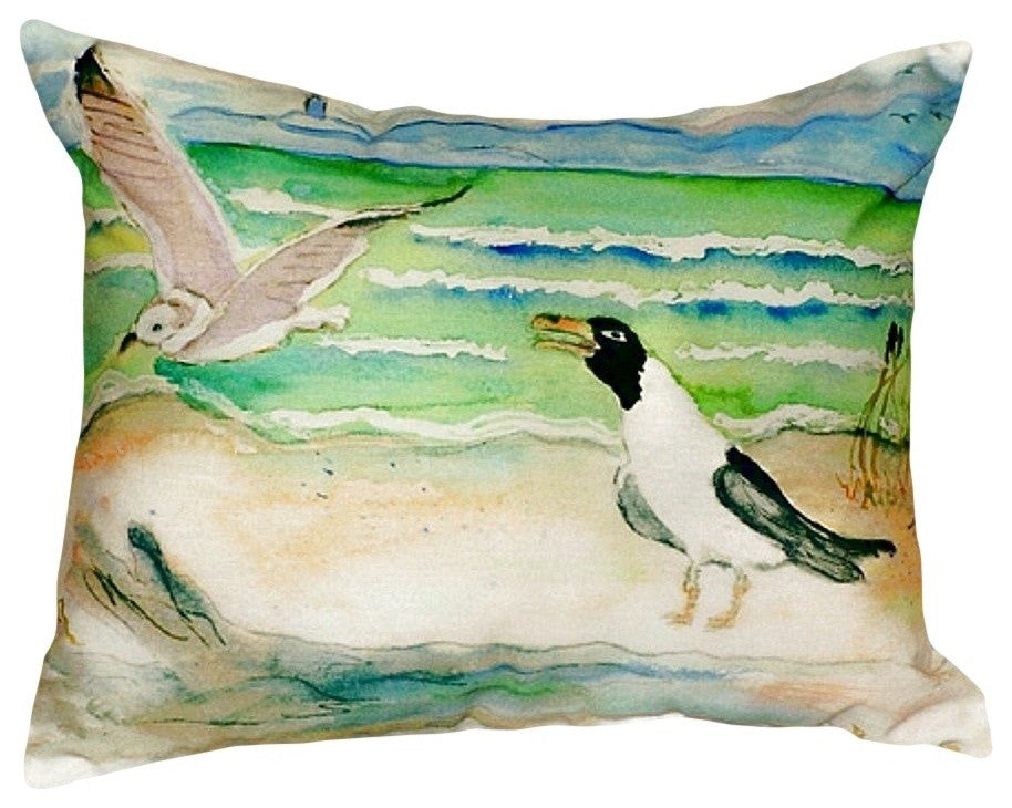 Seagulls No Cord Pillow - Set of Two 16x20