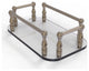 Vanity Top Glass Guest Towel Tray, Antique Pewter