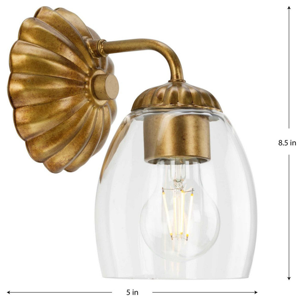 Quillan Collection Transitional Bath and Vanity Light, Gold Ombre