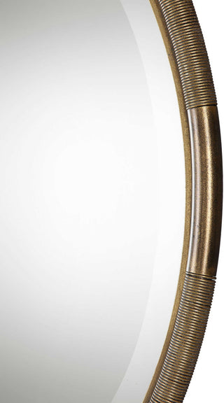 Finnick Iron Coil Round Mirror