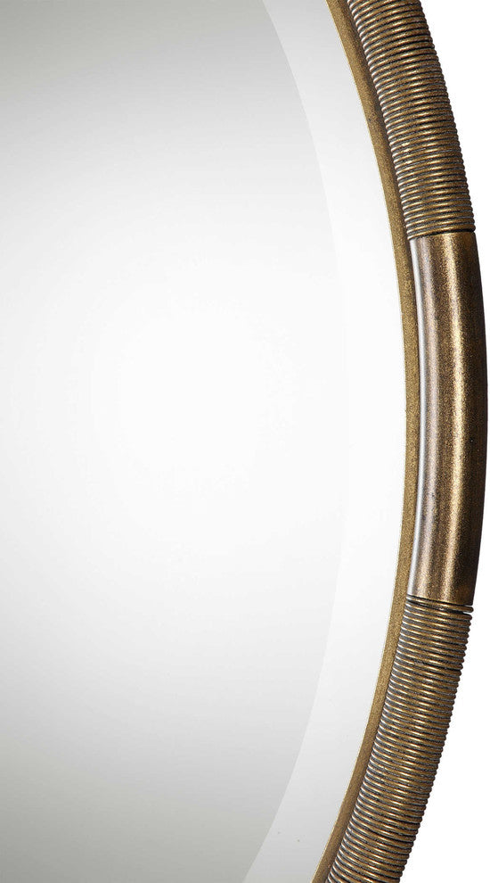 Finnick Iron Coil Round Mirror