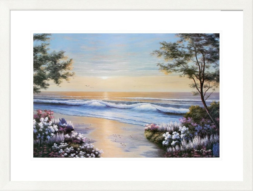 "Ocean Breeze" Framed Digital Print by Diane Romanello, 33x25"
